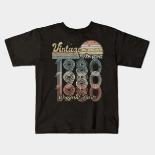 Vintage 1980 Design 40 Years Old 40th birthday Kids T-Shirt